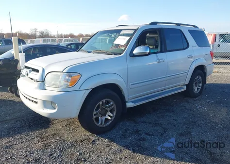 2007 Toyota Sequoia Limited V8 из США, поврежденный, VIN 5TDBT48A17S281592